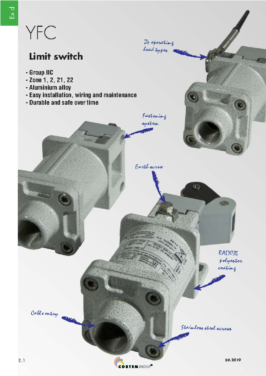 Cortem YFC Serisi ExProof Limit Switchler